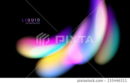 Abstract liquid wave background. Modern design vector illustration. Abstract liquid wave background. Modern design vector illustration. 135446311