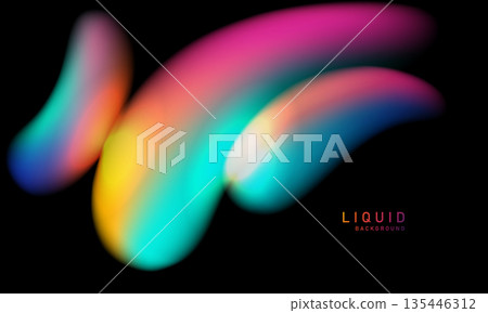 Abstract liquid wave background. Modern design vector illustration. Abstract liquid wave background. Modern design vector illustration. 135446312