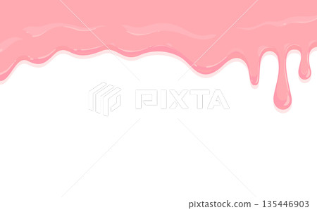 草莓巧克力融化的插圖 草莓巧克力融化的插圖 135446903