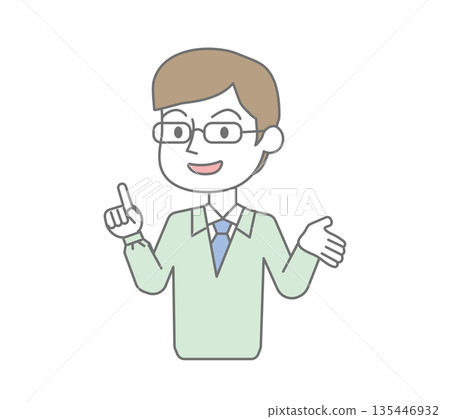 Explanatory worker male 135446932
