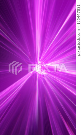 Bright purple energy burst with radiant beams converging at the center, symbolizing power release, transformation, and futuristic light explosion 135447051