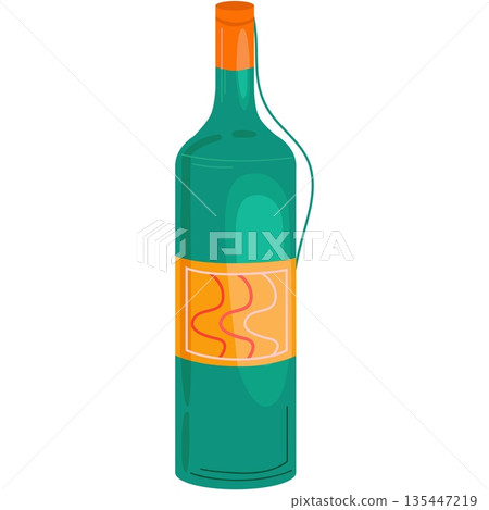 Wine glass bottle vector grape alcohol icon Wine glass bottle vector grape alcohol icon 135447219