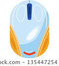 Computer mouse vector click pointer isolated icon 135447254