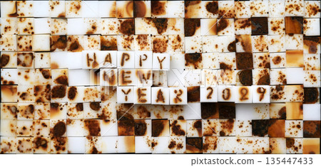 New Year's material HAPPY NEW YEAR 2029 New Year's material HAPPY NEW YEAR 2029 135447433