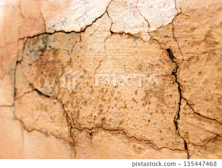 Cracked Old Wall Texture Background 135447468