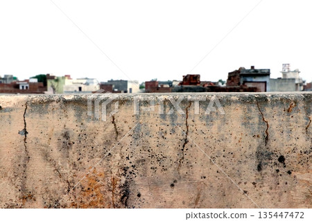 Cracked Old Wall Texture Background 135447472