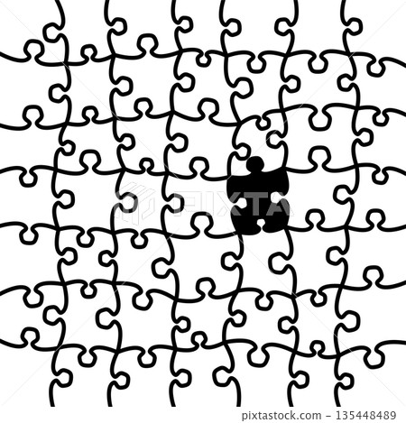Blank Jigsaw Puzzles Blank Jigsaw Puzzles 135448489