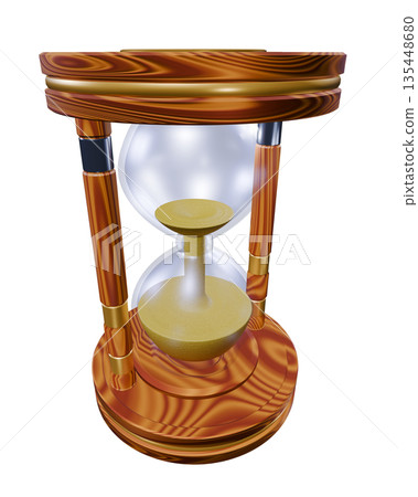 Hourglass sand clock sand glass (transparent material) 135448680