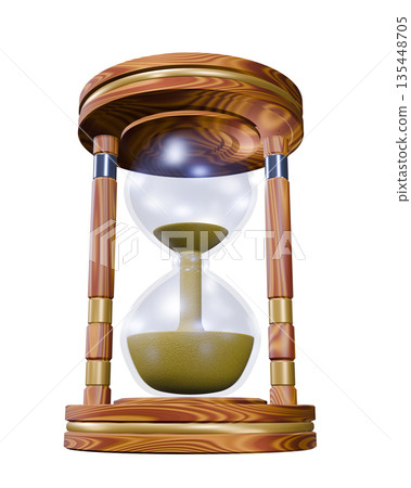 Hourglass sand clock sand glass (transparent material) Hourglass sand clock sand glass (transparent material) 135448705