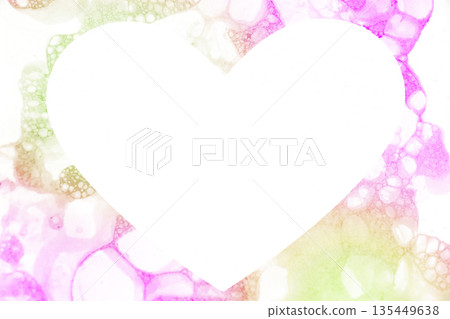 Heart cutout background watercolor Heart cutout background watercolor 135449638