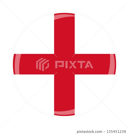 England national round circle flag emblem official icon England national round circle flag emblem official icon 135451239