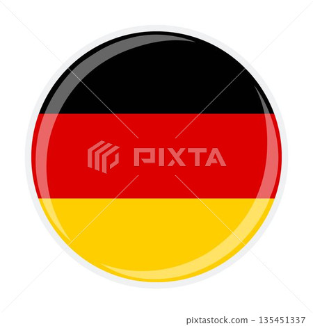 Germany national round circle flag emblem official icon Germany national round circle flag emblem official icon 135451337