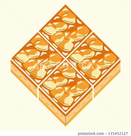 Family crest style icon Food Florentine Sweets Japanese crest 135452127