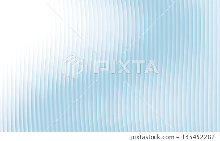 Minimal abstract vector background with reeded glass texture, soft vertical wave lines and light blue gradients 135452282