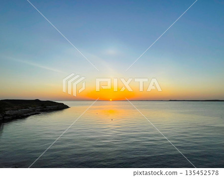 Sunrise over Lake Nasser, Abu Simbel, Egypt Sunrise over Lake Nasser, Abu Simbel, Egypt 135452578