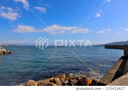 從明石港眺明石海峽大橋 135452627