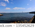 View of the Akashi Kaikyo Bridge from Akashi Port 135452629