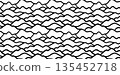 Seamless natural pattern background material with hand-drawn mountain ranges 135452718
