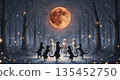 滿月的光輝與貓的迴旋曲 奇幻生成人工智慧 135452750