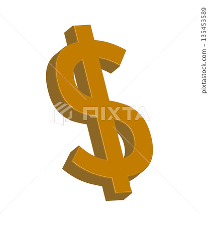 3D Golden Dollar Symbol: Glossy Metallic Currency Sign for Financial Success, Wealth Management, and Global Banking Branding 3D Golden Dollar Symbol: Glossy Metallic Currency Sign for Financial Success, Wealth Management, and Global Banking Branding 135453589