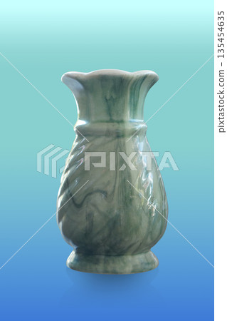front view green ceramic vases on green and blue background, object, decoration, fashion, water, antique, copy space front view green ceramic vases on green and blue background, object, decoration, fashion, water, antique, copy space 135454635