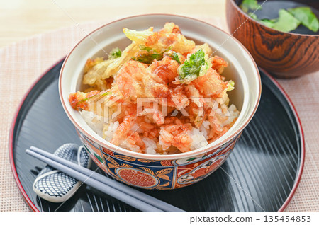 蝦仁蔬菜天婦羅飯 蝦仁蔬菜天婦羅飯 135454853