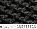 Macro Ballistic Nylon Filament Crossovers Ultra Sharp Detail Durable Fabric Texture 135455313