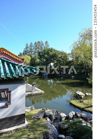 天壽園(新潟縣新潟市)中國園林的秋景 天壽園(新潟縣新潟市)中國園林的秋景 135455454