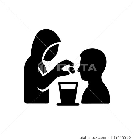 Drink Spiking Substance Icon Drink Spiking Substance Icon 135455590
