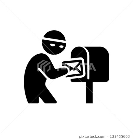 Identity Fraud Mail Icon Identity Fraud Mail Icon 135455603