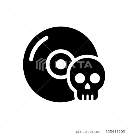 Malicious Malware Piracy Icon Malicious Malware Piracy Icon 135455605