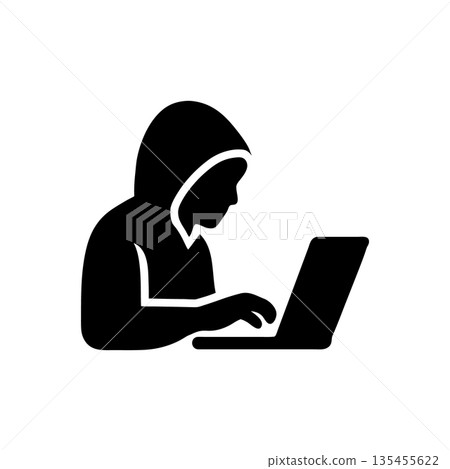 Unauthorized Hacking and Phishing Icon 135455622