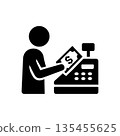 Cashier Theft and Embezzlement Icon 135455625