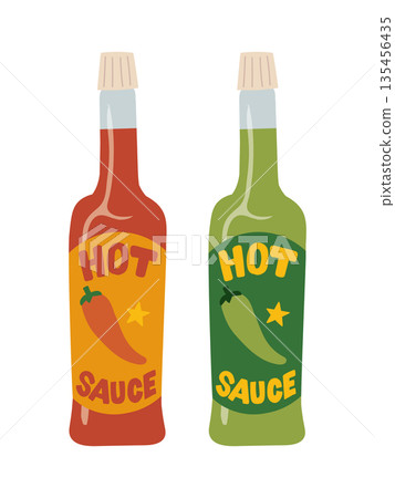 紅綠辣椒醬插圖 135456435