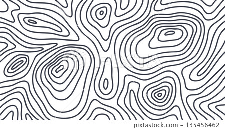 Abstract linear Wooden wavy background. Tree fiber, wood texture. Dense lines. Abstract topographic backdrop. Vector contour illustration Abstract linear Wooden wavy background. Tree fiber, wood texture. Dense lines. Abstract topographic backdrop. Vector contour illustration 135456462