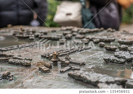 City Model with Windmill in Potsdam 135456931