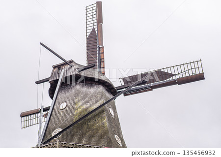 Old wooden Windmill 135456932
