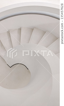 Minimal Spiral Staircase from Above 135457628