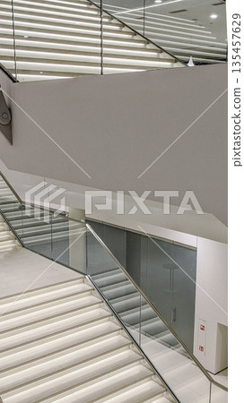 Illuminated Minimalist Staircase 135457629