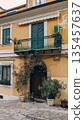Italian Townhouse with Balcony and Plants 135457637