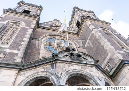 Basilica of Saint Nicholas church in Amsterdam, Netherland 135458712