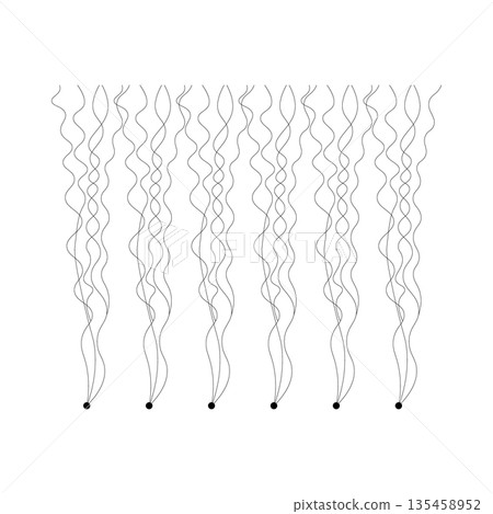 Abstract Minimalist Wavy Lines and Dots Pattern for Data Flow or Neural Network Abstract Minimalist Wavy Lines and Dots Pattern for Data Flow or Neural Network 135458952