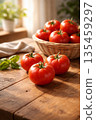 明亮的紅番茄 135459297