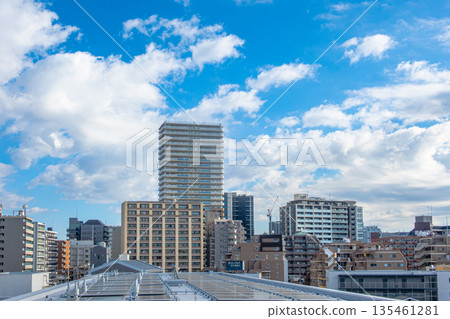 Cityscape and refreshing blue sky Cityscape and refreshing blue sky 135461281