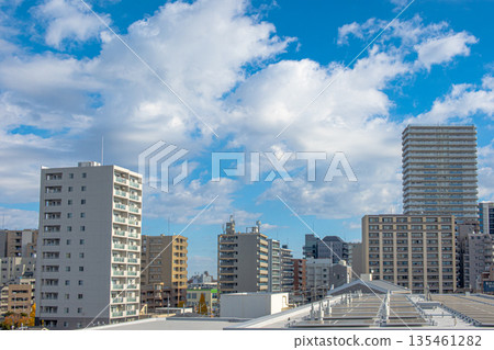 Cityscape and refreshing blue sky Cityscape and refreshing blue sky 135461282