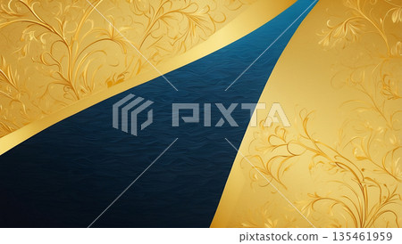 藍河和黃金海灘—人工智慧生成材料 135461959