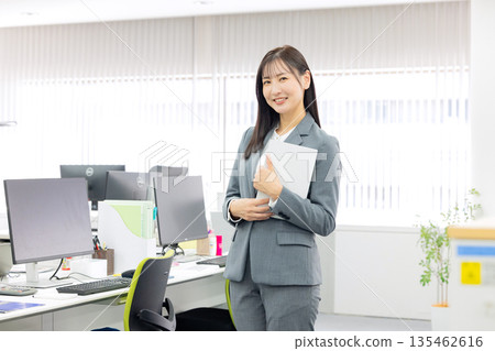 辦公室裡的女士套裝 135462616
