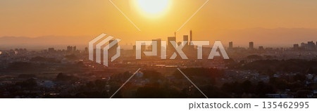 「埼玉縣」日落與埼玉新城，埼玉市 135462995