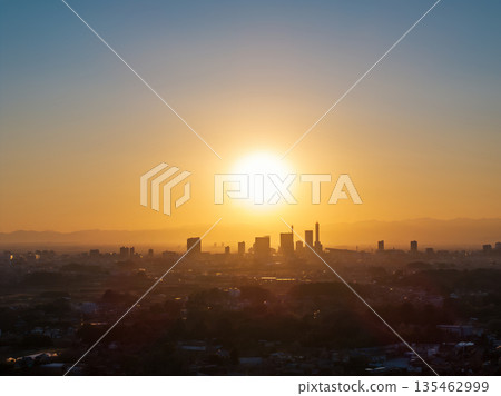 "Saitama Prefecture" Sunset and Saitama New City, Saitama City "Saitama Prefecture" Sunset and Saitama New City, Saitama City 135462999