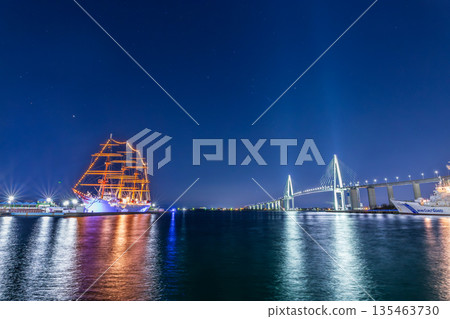 Kaiwomaru Park night view 135463730